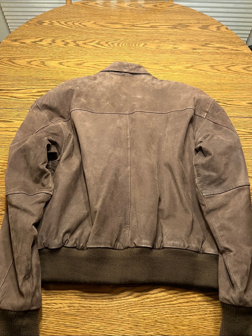 Vintage 90s Charles Klein Brown Leather Bomber Jacket - Picture 4 of 8